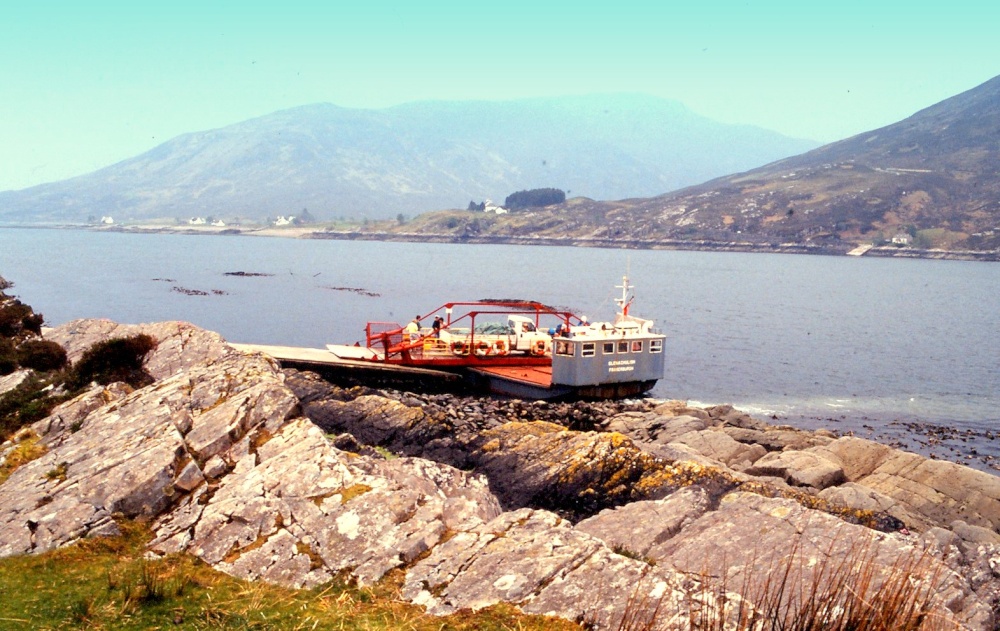 The ferry from Skye at Glenelg, Highland, Scotland