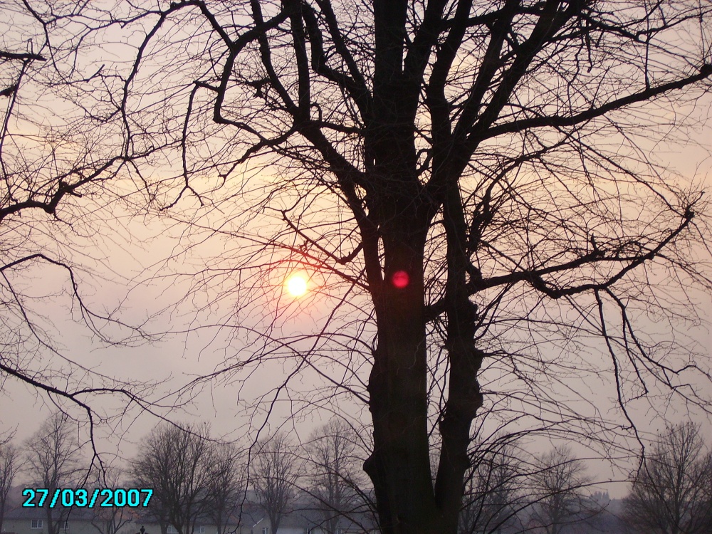 Winter Sunset in Worksop, Notts