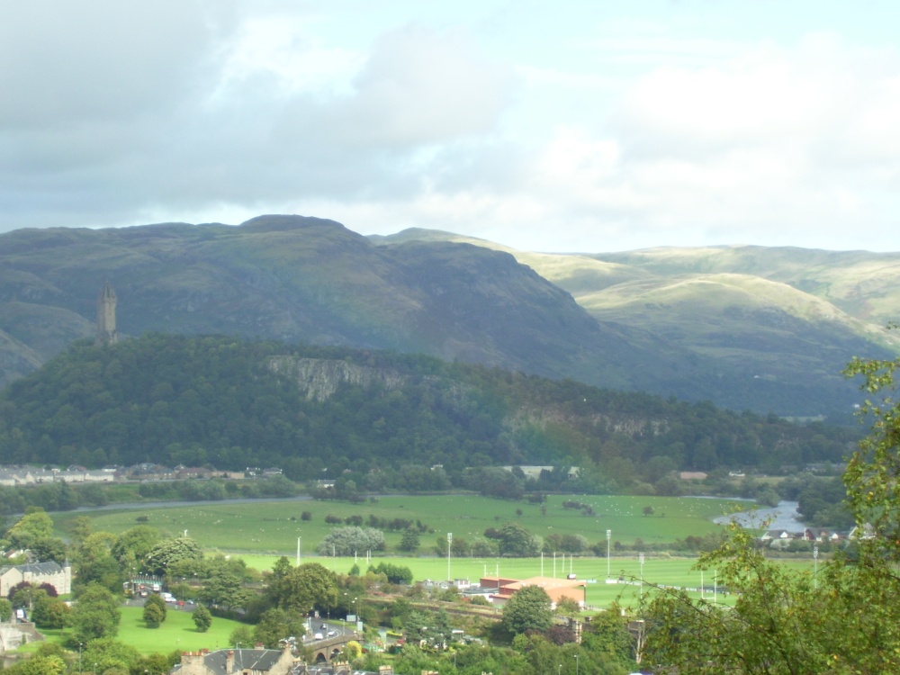 Photograph of view from Stirling Castle, Stirling, Scotland