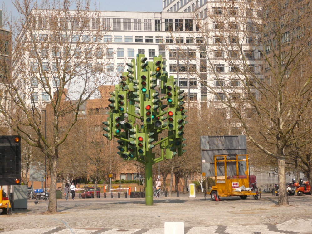 Canary Wharf along the Thames in East London photo by Janis Read-walters