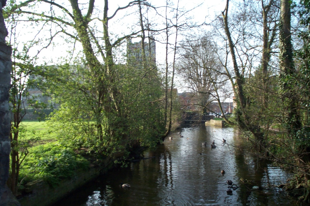 Waltham Abbey church viewed from Abbey gardens photo by Steve Kent