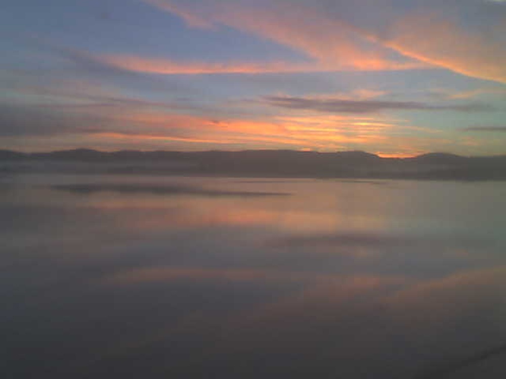 Sunrise over Morecambe bay