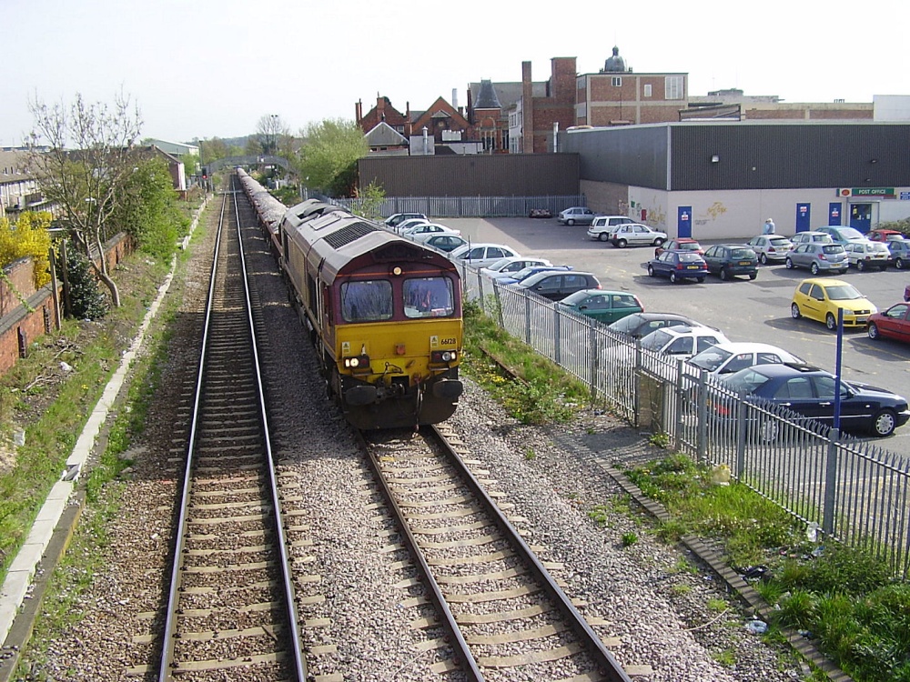 View of railway goods line, side of former co-op, waverley street, Long Eaton, Derbyshire.