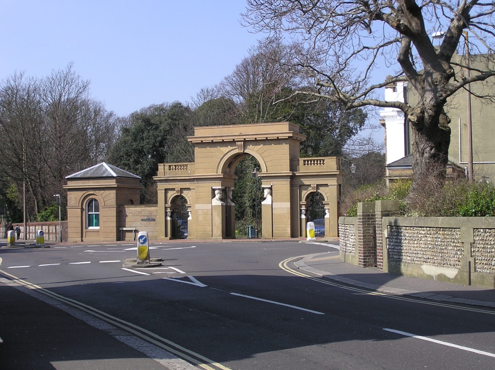 Entrance to Park Crescent, Corner of Clifton and Richmond Roads, Worthing, West Sussex