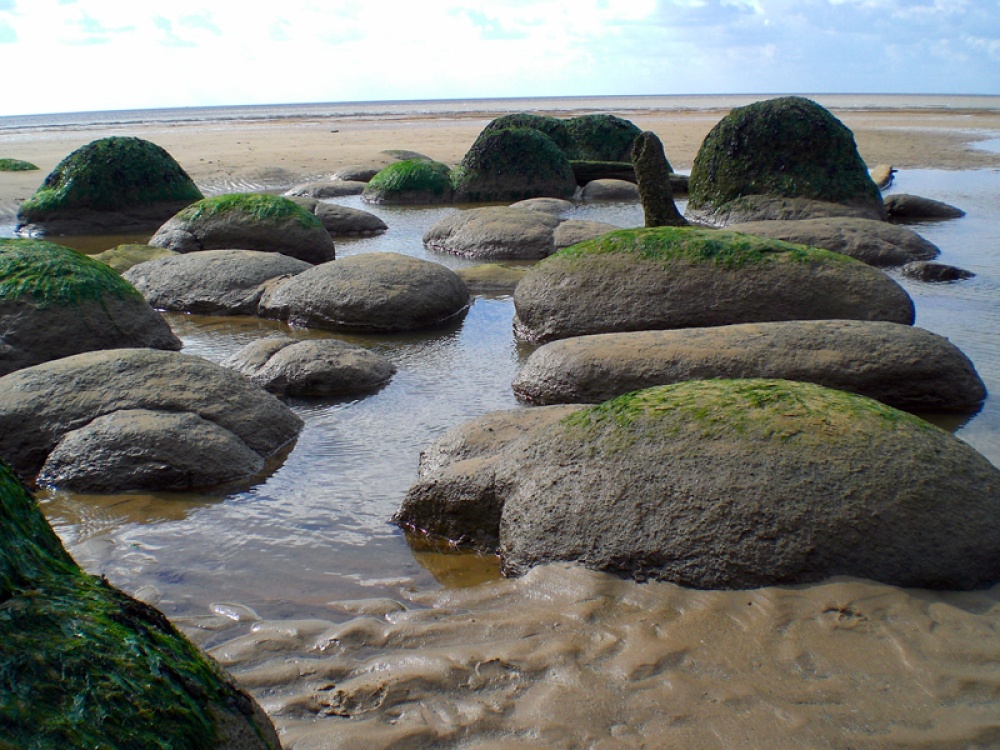 A beach view at Hunstanton, Norfolk.