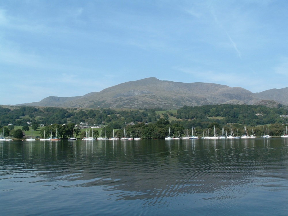 The old man of Coniston taken from Coniston water. Coniston, Cumbria