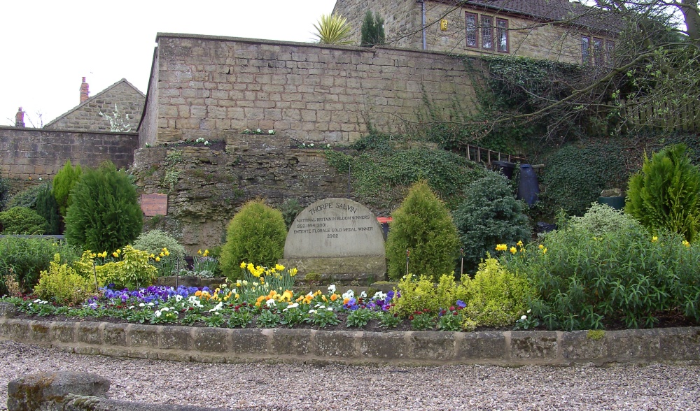 Photograph of Britain in Bloom Winner awarded several times in Thorpe Salvin in Yorkshire.