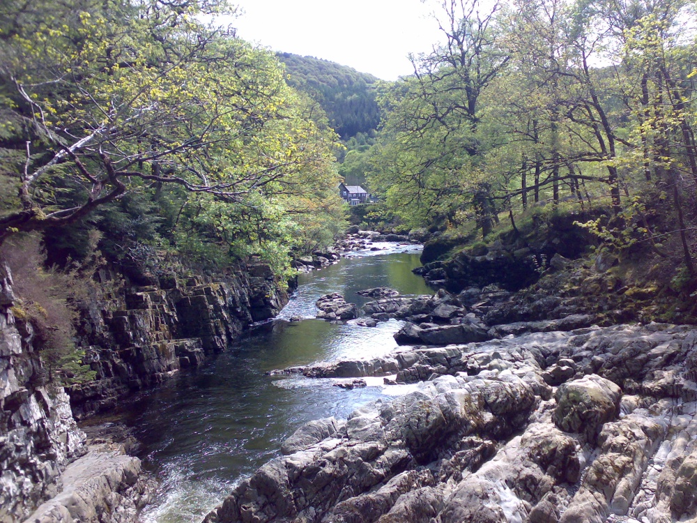 River Llugwy through Betws-Y-Coed in North Wales