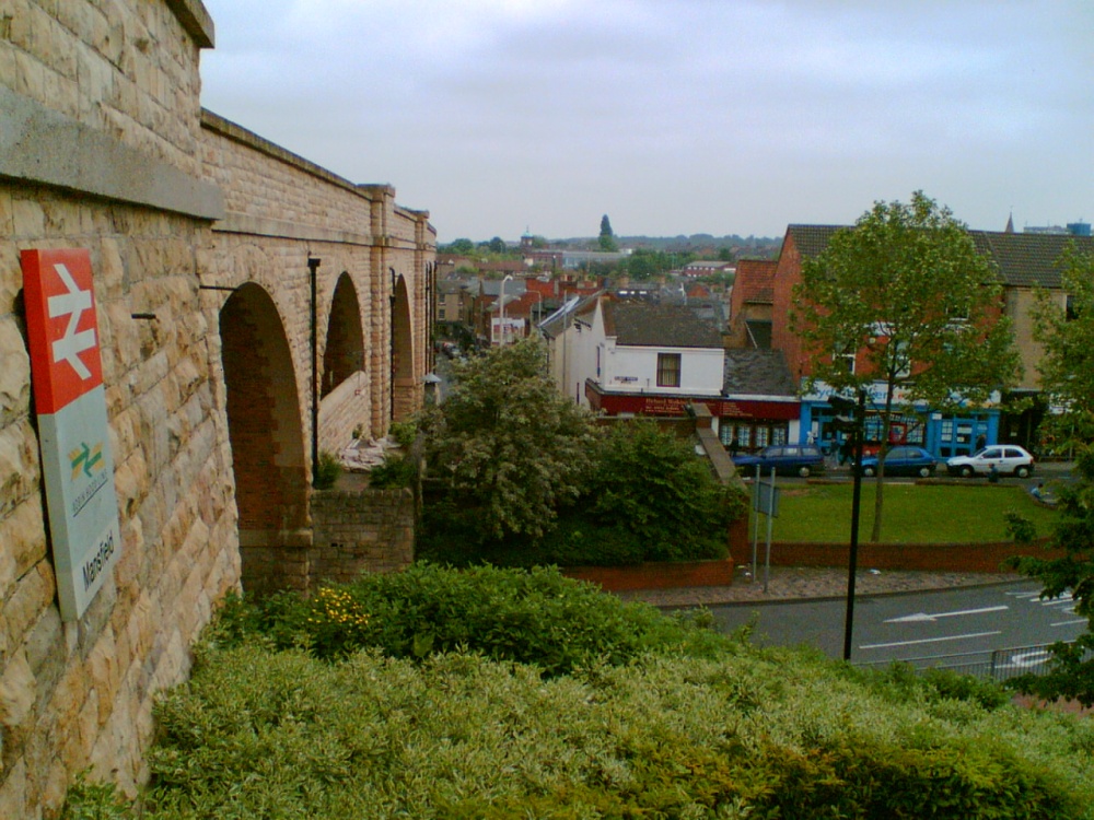 Photograph of A view along the viaduct of White Hart Street, Mansfield, Nottinghamshire