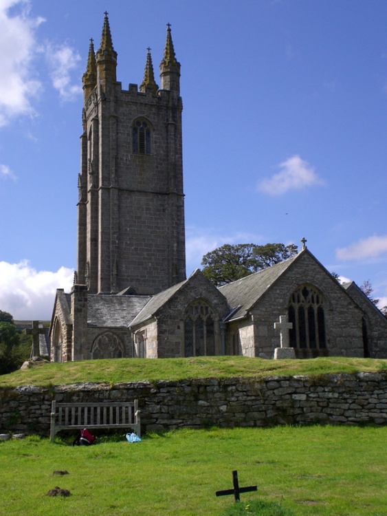 Church at Widecombe in the moor, Dartmoor, Devon.