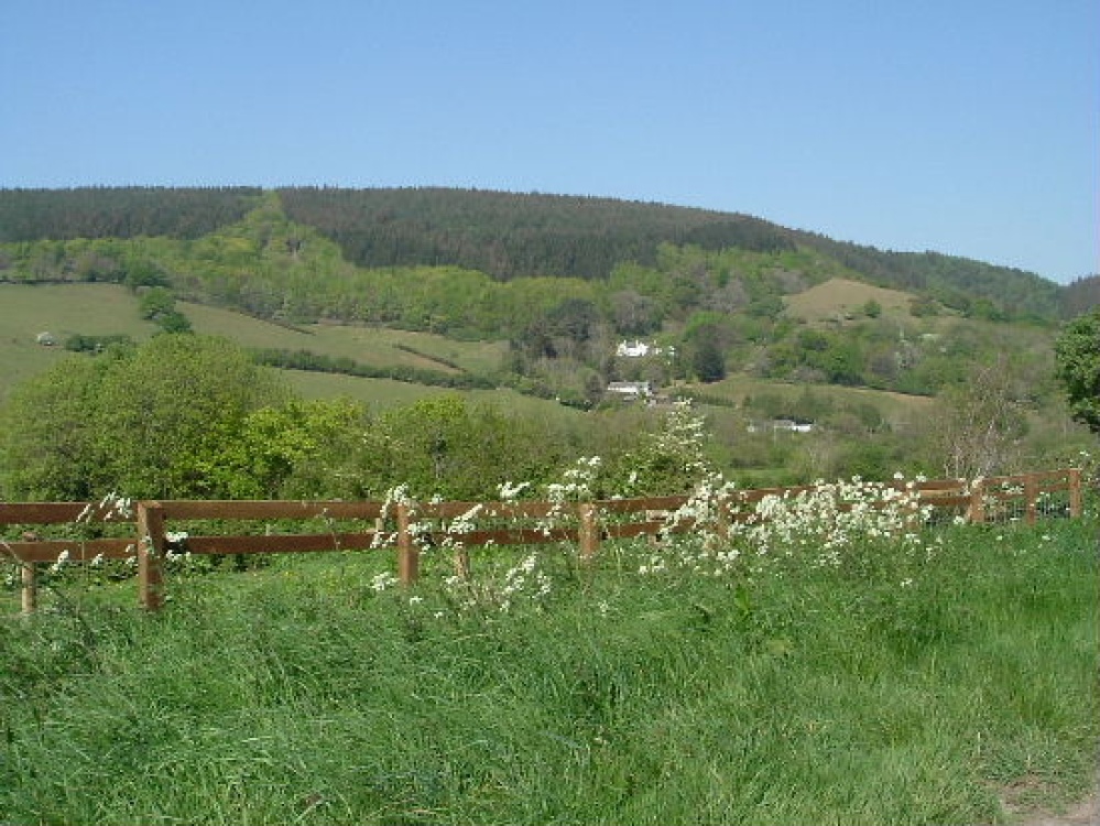 A view of the hills of Exmoor National Park, Somerset.