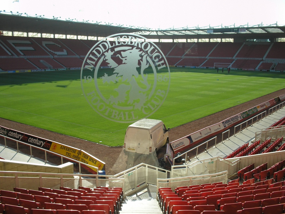 View from the Directors box, Middlesbrough Football Stadium, Middlesbrough, Cleveland