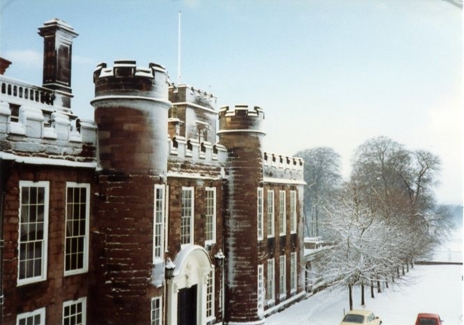 Knowsley Hall, Knowsley, the oldest surviving wing built in 1435. photo by Mike Heavey
