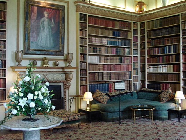 The Library,  Leeds Castle in Kent