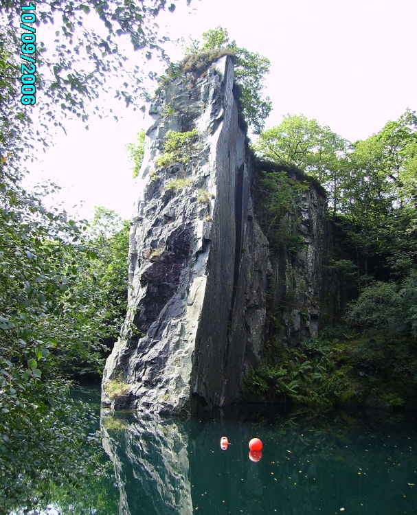 Inside the old slate mines in LLanberis in Wales an amazing and unexpected sight.