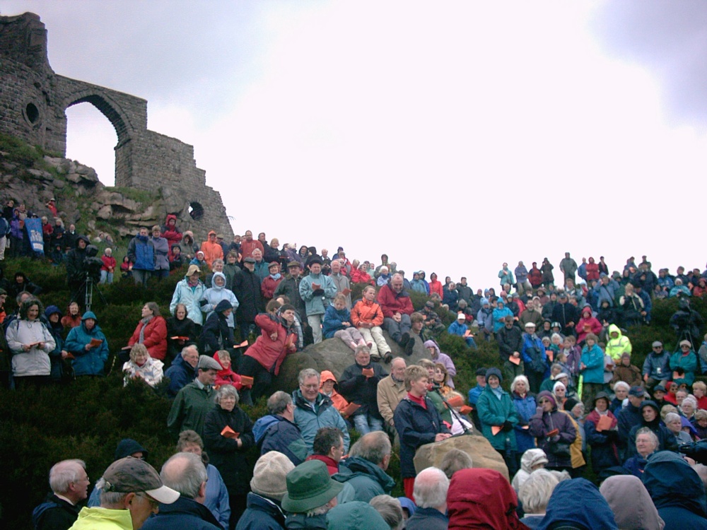 Photograph of Open air celebration at Mow Cop. 2.30pm Sunday, 27th May 2007