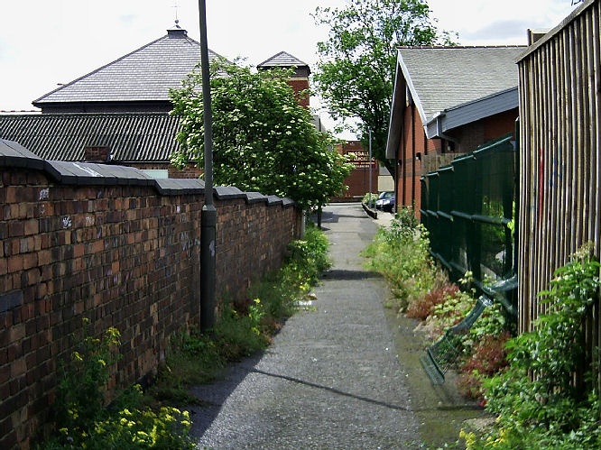Alleway leading to waverley street, Long Eaton, Derbyshire.