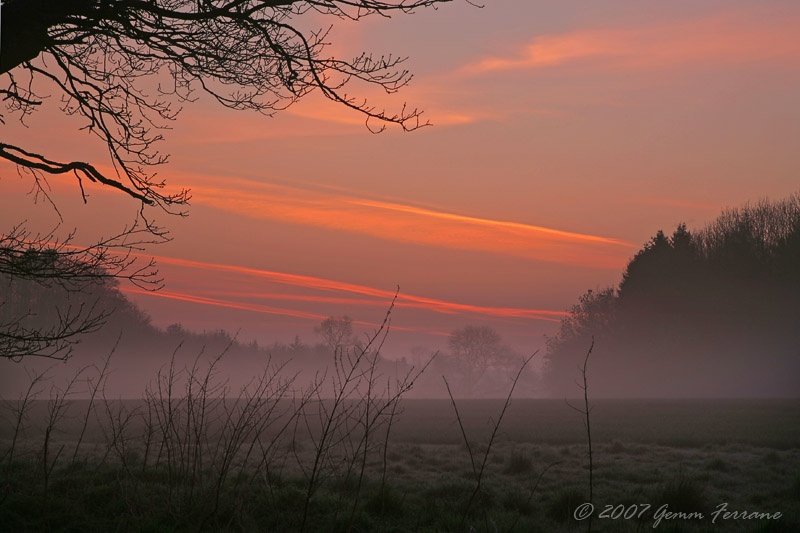 Photograph of Long Hanborough at Dawn