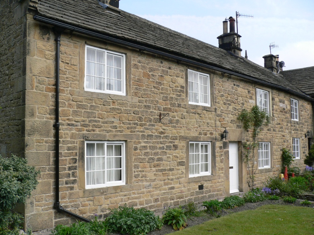 Photograph of Plague Cottages in Eyam, Derbyshire