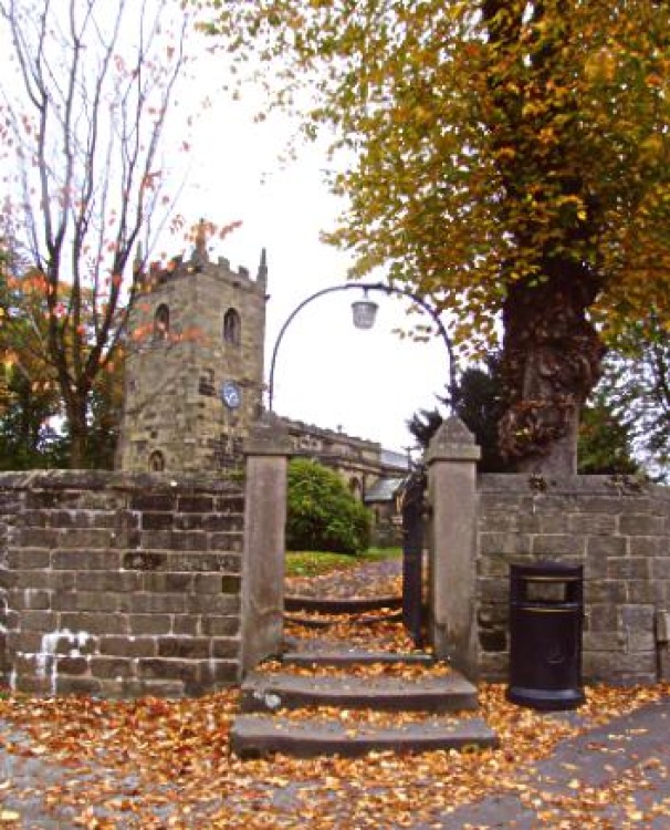 Eyam Church in Autumn