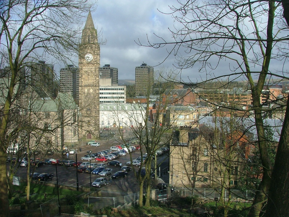 Town hall square. Rochdale, Greater Manchester