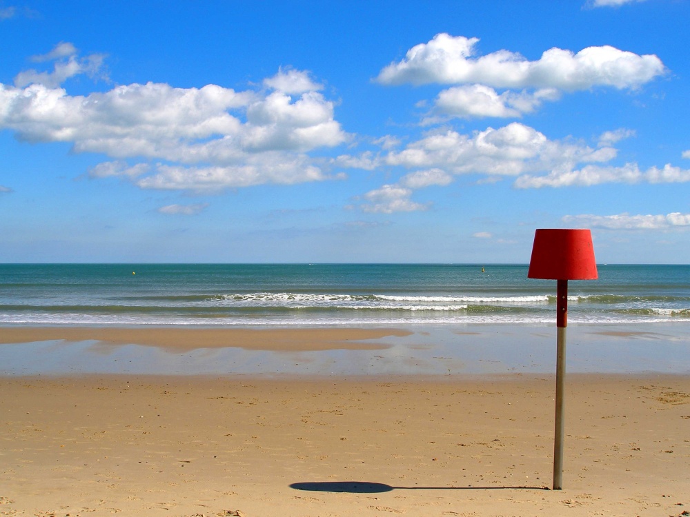The sea at Branksome Chine, Dorset