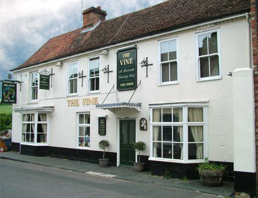 The Vine pub in Hambledon, Hampshire