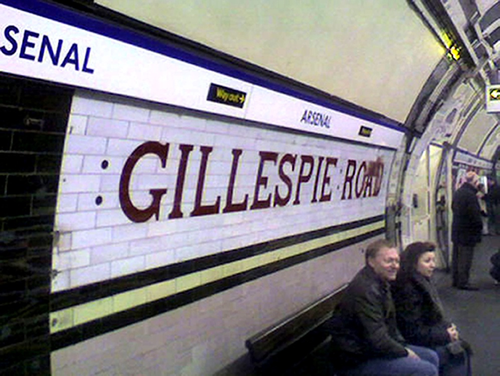 Photograph of Arsenal Tube Station.