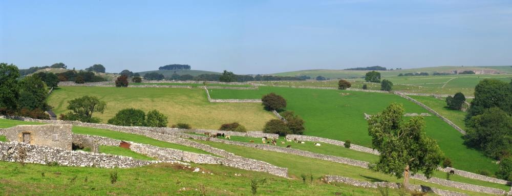 Peak District Panorama near Wolfescotedale