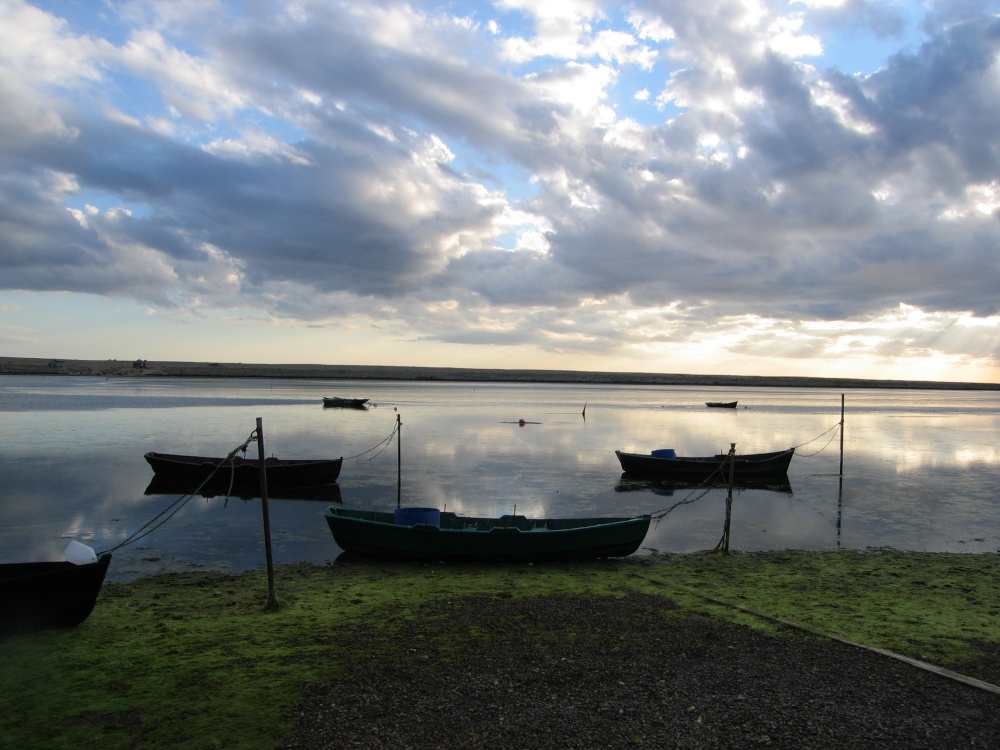 East Fleet Lagoon along Chesil Beach, Dorset