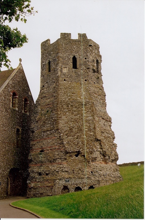 Remains of Roman Lighthouse at Dover Castle