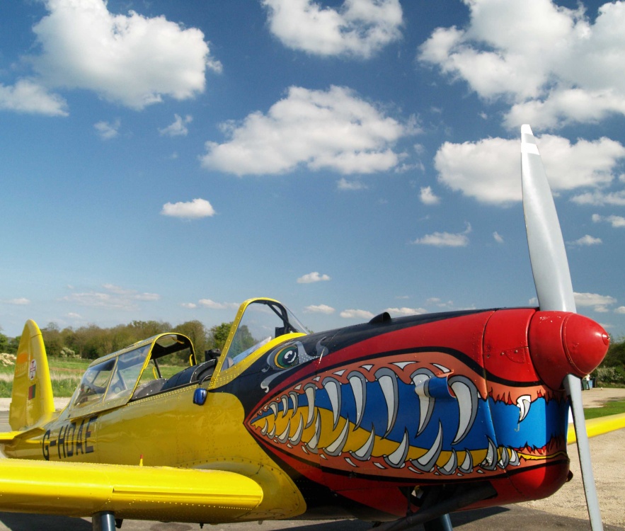 Photograph of Friends Chipmunk at Enstone Flying Club, Enstone, Oxfordshire