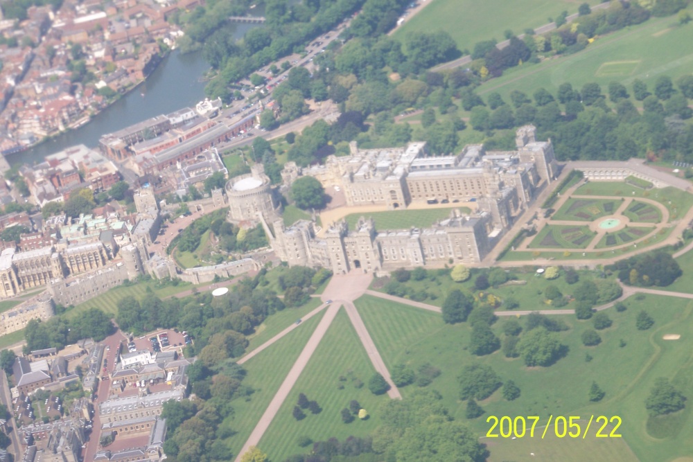 Windsor Castle from plane