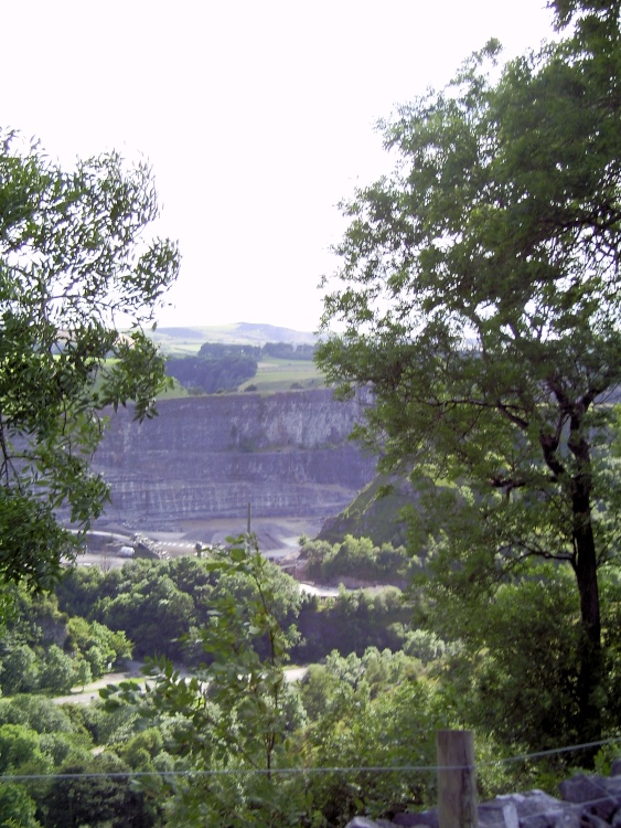 Topley Pike Quarry from Wye Dale