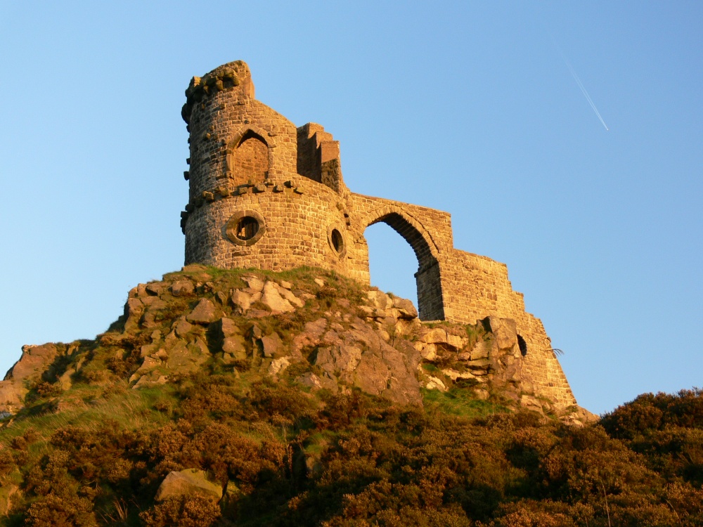 Mow Cop at just befor sunset photo by Mark Jones