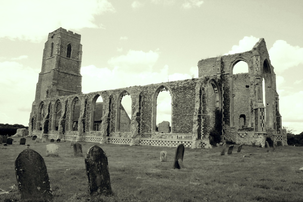Ruins of Covehithe Church in Suffolk