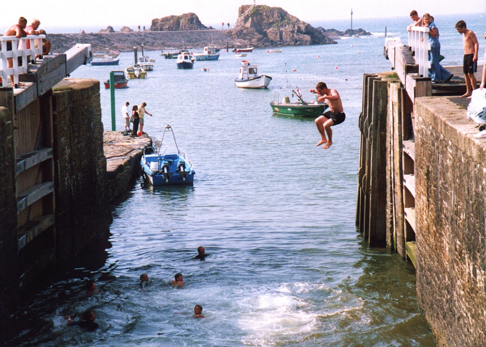 Bude lock and harbour, Cornwall