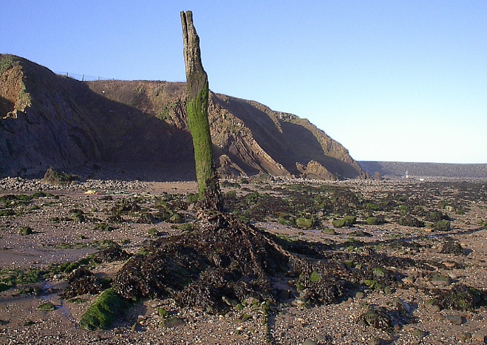 Mooring post Bude harbour, Cornwall