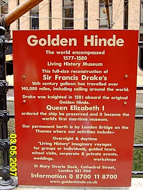 The Golden Hinde, London, Greater London