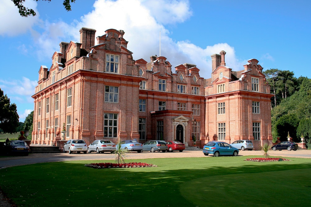 View of Broome Park Golf Club Mansion House in Canterbury, Kent
