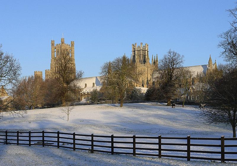 Photograph of Ely Cathedral from the Park