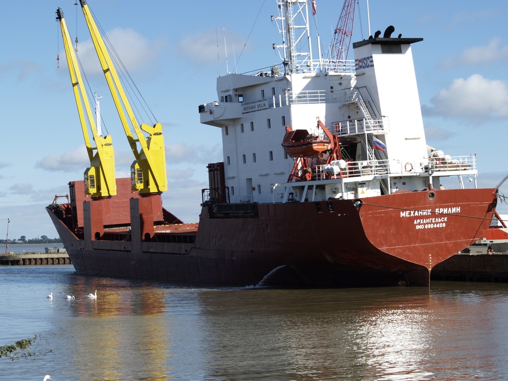 Photograph of Russian Timber Vessel New Holland Dock