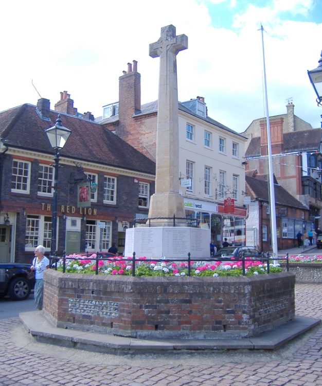 The memoral in Arundel, West Sussex