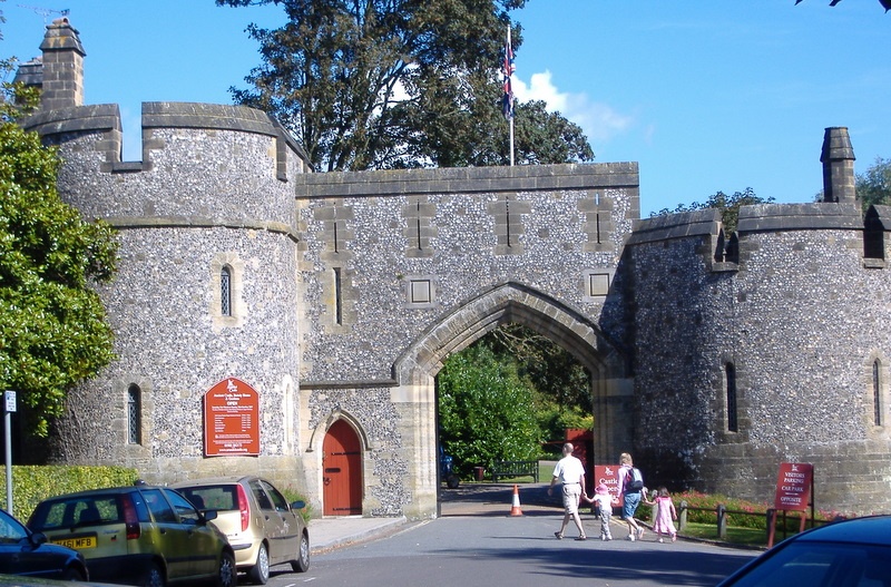 Entrance to Arundel Castle, Arundel, West Sussex