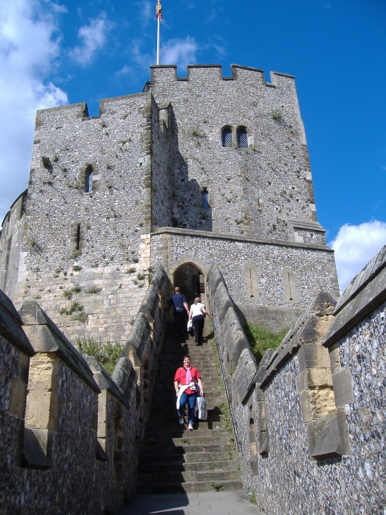 The Keep walkway, Arundel Castle, Arundel, West Sussex
