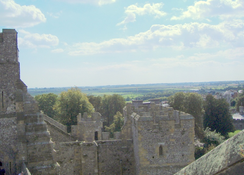 On The Keep's walls, Arundel Castle, Arundel, West Sussex