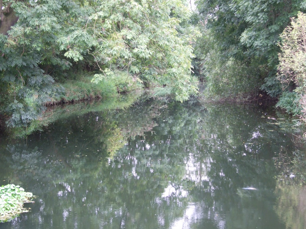 Photograph of The River Wreake at it 's junction the Grand Union Canal