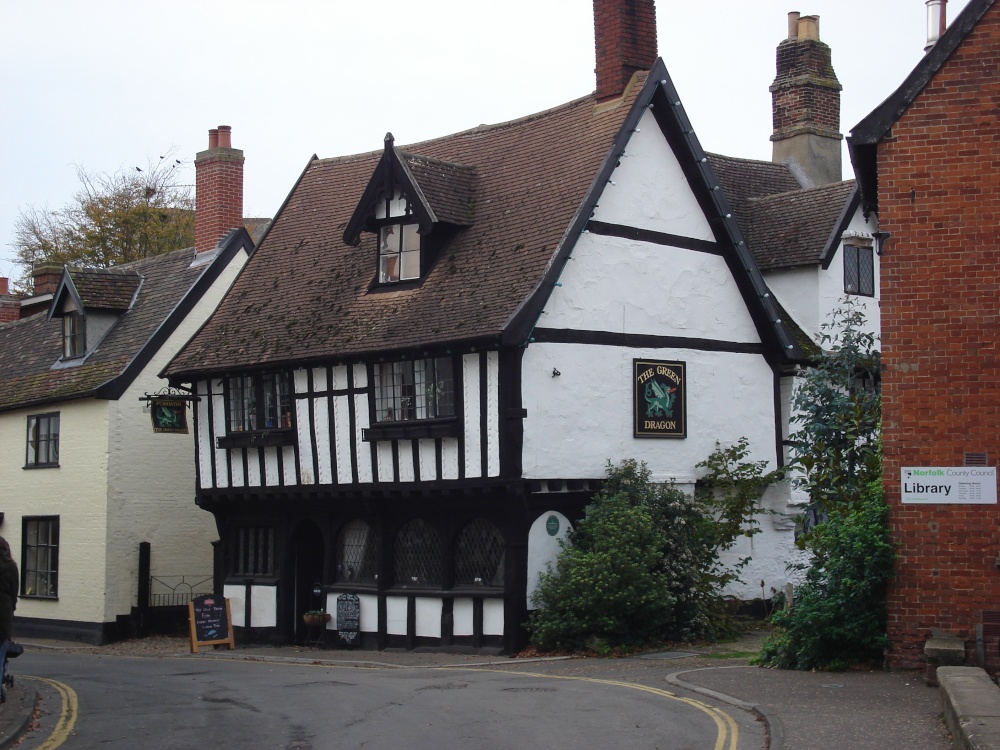 The Green Dragon Pub in Wymondham, Norfolk