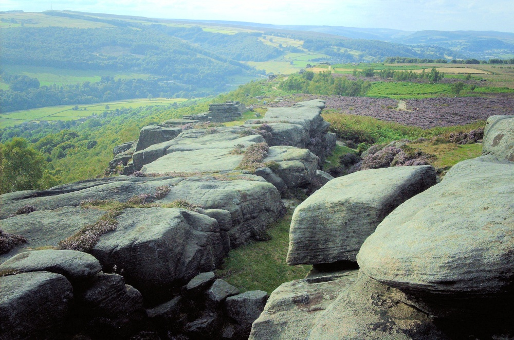 View over the valley from Cubar Edge, Derbyshire