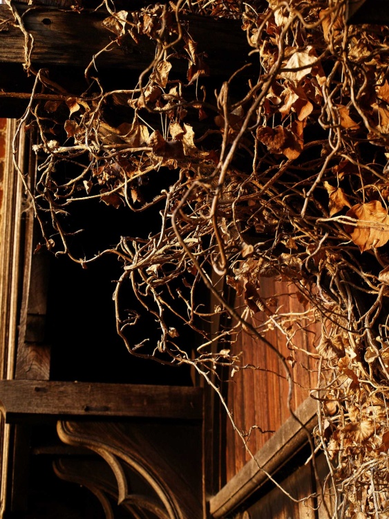 Spooky cemetery gatehouse, Middle Claydon, Bucks